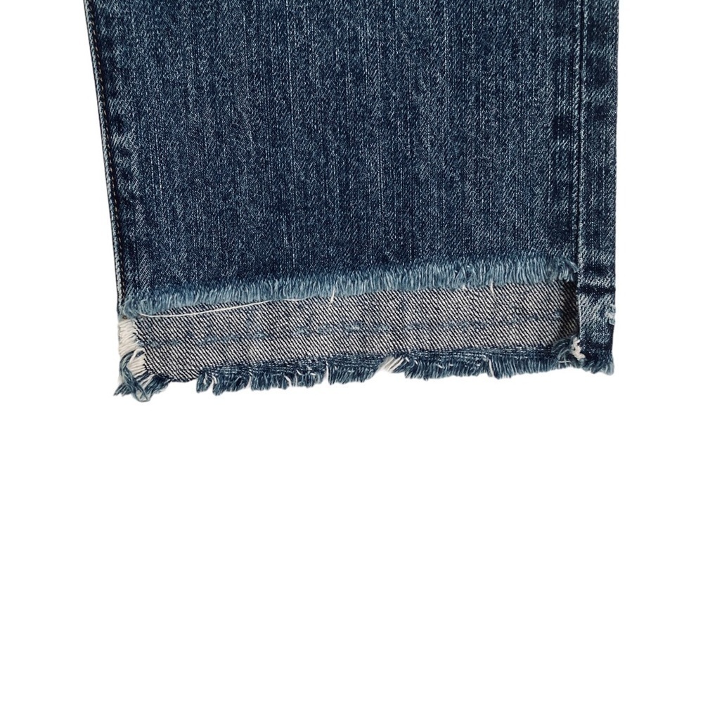 Point Sur Shoreditch Straight Leg Raw Hem Denim Jeans Patch Distressed sz 28 - Picture 15 of 15